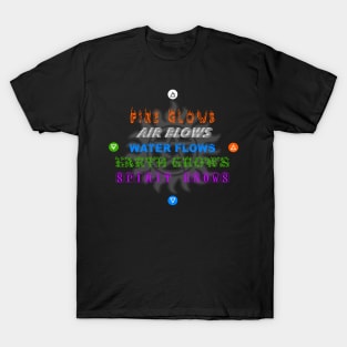 Spirit Knows Elements Design T-Shirt